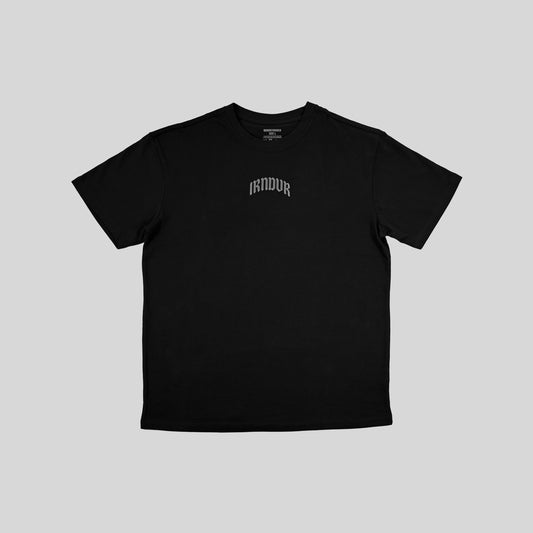 Engraved Oversized Black T-Shirt
