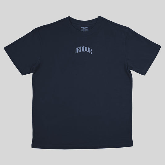 Engraved Oversized Navy T-Shirt