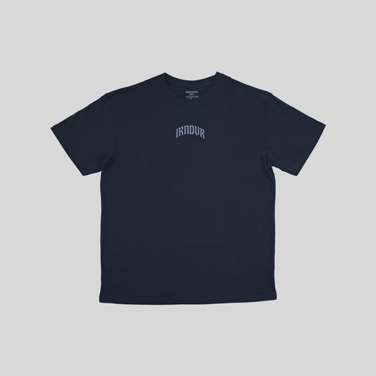 Engraved Oversized Navy T-Shirt